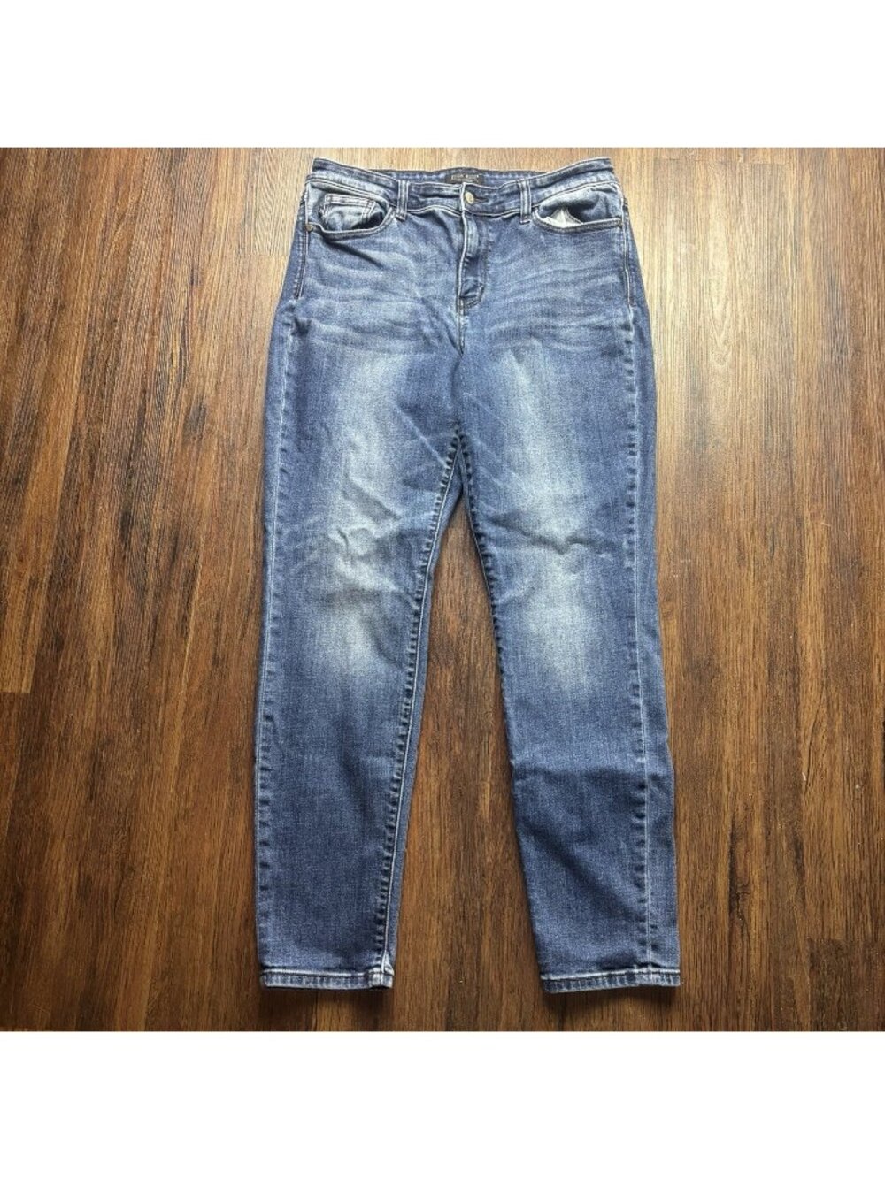 Judy Blue Slim Fit Jeans Distressed Dark Wash JB82428DK Women’s Size 13/31